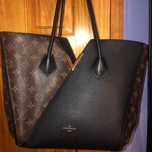 Louis Vuitton shoulder kimono black handbag